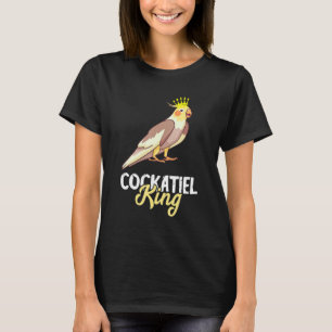 Camiseta Cockatiel King Crown Cockatoo Proprietário de páss