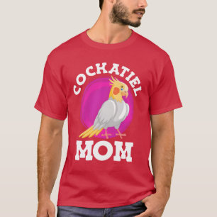 Camiseta Cockatiel Mãe Pássaro Pássaro Pavimento Mamãe Páss
