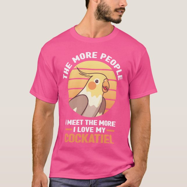 Camiseta Cockatiel presentes Pets Aves Animais Amigos (Frente)