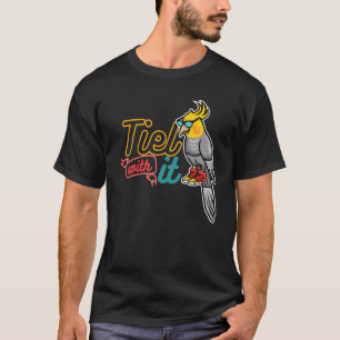 Camiseta Cockatiel Tiel com seu coquetel proprietário