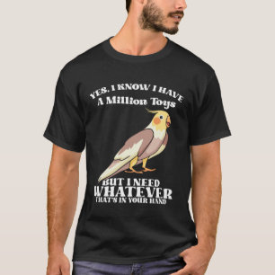 Camiseta Cockatiels engraçados Citações de pássaro para pap