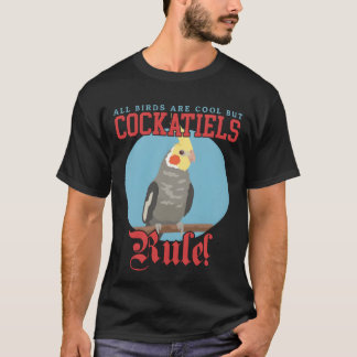 Camiseta Cockatiels Regra de Ave Proprietário da Cockatiel