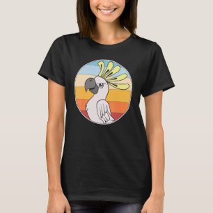Camiseta Cockatoa de papagaio tropical de aves de origem an