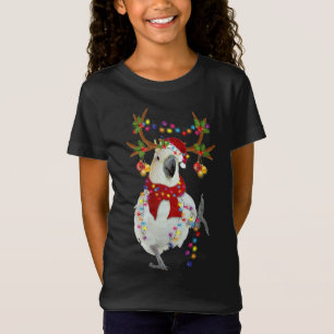 Camiseta Cockatoo belo Reindeer Árvore De Natal Leve Xm