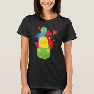 Camiseta Cockatoo Exotic Bird Parrot Budgerigar Budget Love