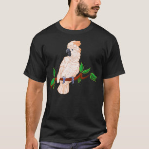 Camiseta Cockatoo Molucano em um galho