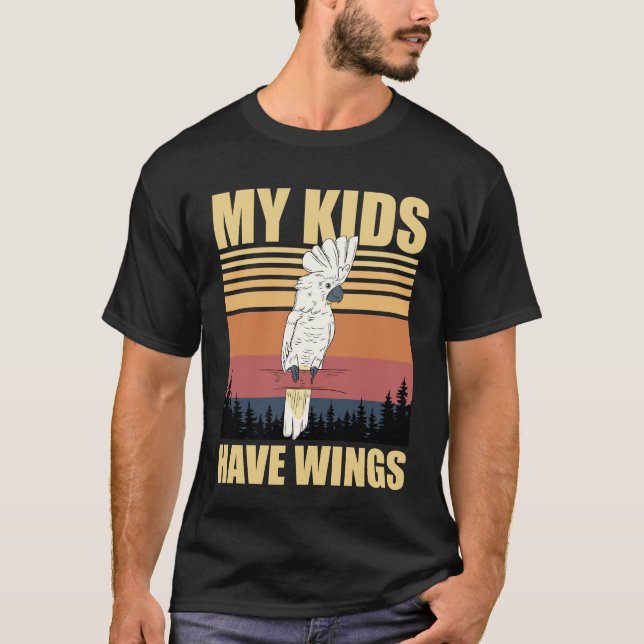 Camiseta Cockatoo My Kids Have Wings (Frente)