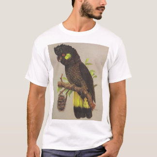 Camiseta Cockatoo preto de cauda amarela