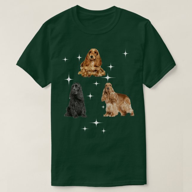 Camiseta cocker spaniel 1 (Frente do Design)