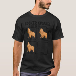Camiseta Cocker spaniel americano inglês truques treinar