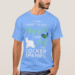 Camiseta Cocker Spaniel Dog Charuto dono Xmas Aniversário