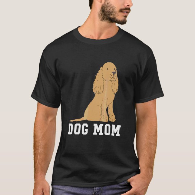 Camiseta Cocker Spaniel Dog Dia de as mães (Frente)