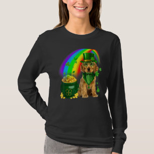 Camiseta Cocker Spaniel Dog Leprechauns Moedas Shamrock Pat