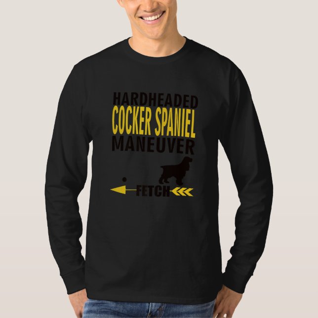 Camiseta Cocker Spaniel  Dog Owners K9 Puppy Hardheaded Man (Frente)