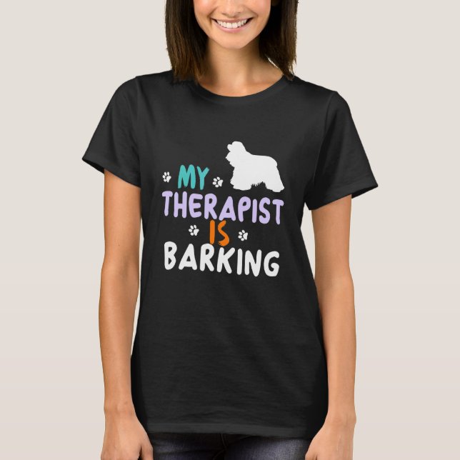 Camiseta Cocker Spaniel Funny Dog Proprietário do Xmas Aniv (Frente)