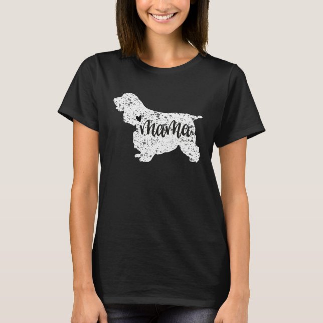 Camiseta Cocker Spaniel Graphic Paw  for Mum (Frente)