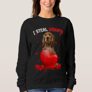 Camiseta Cocker Spaniel Inglês Cachorro Roubo Corações Fofo