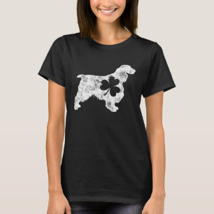 Camiseta Cocker Spaniel Inglês do Dia de São Patrício Homen