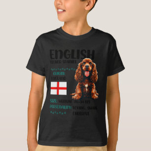 Camiseta Cocker Spaniel Inglês Origem Engraçado Amante de C
