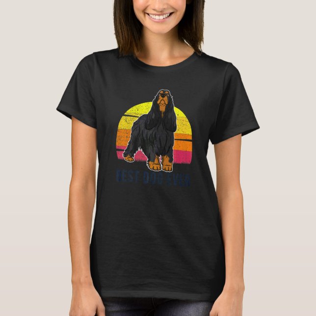 Camiseta Cocker Spaniel Inglês Raça de Cão  1 (Frente)
