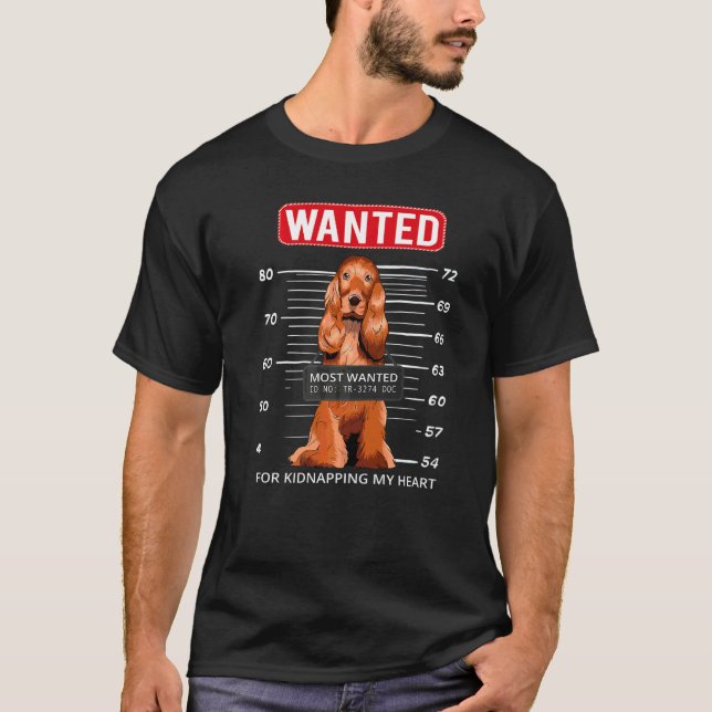 Camiseta Cocker Spaniel Inglês Raça de Cão  10 (Frente)