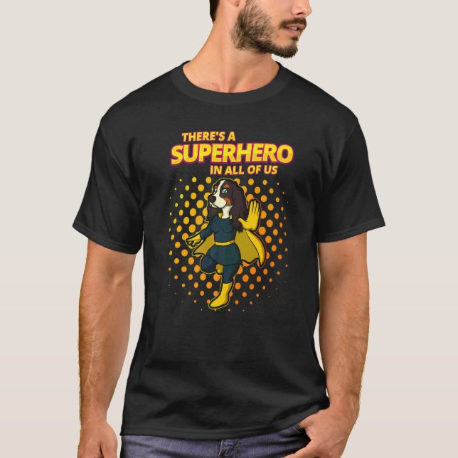 Camiseta Cocker Spaniel Inglês Raça de Cão  22 (Frente)