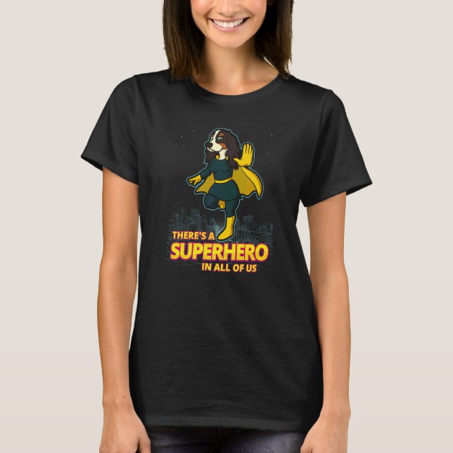 Camiseta Cocker Spaniel Inglês Raça de Cão  23 (Frente)