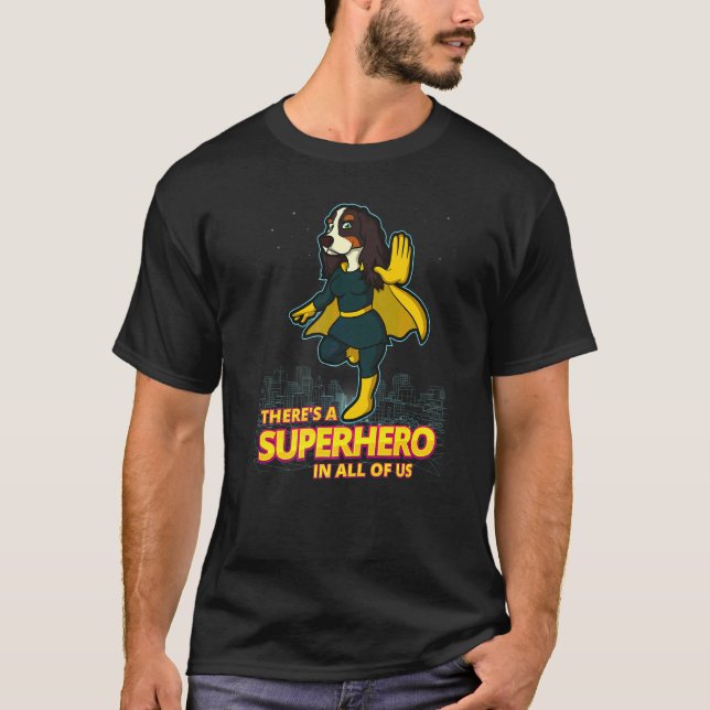 Camiseta Cocker Spaniel Inglês Raça de Cão  23 (Frente)