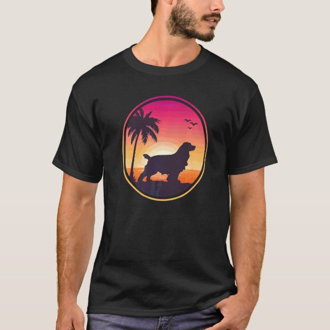Camiseta Cocker Spaniel Inglês Raça de Cão  5 (Frente)