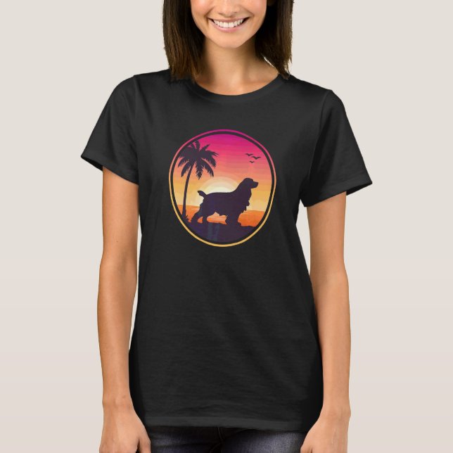 Camiseta Cocker Spaniel Inglês Raça de Cão  5 (Frente)