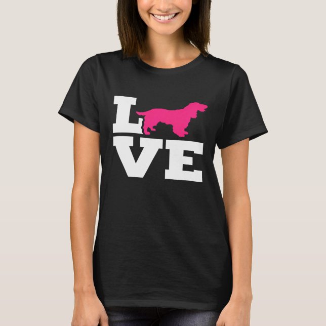 Camiseta Cocker Spaniel Love (Frente)