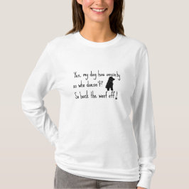 Camiseta Cocker Spaniel Meu Cachorro Tem Ansiedade Woof OFF