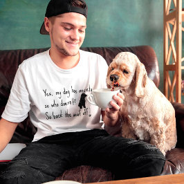 Camiseta Cocker Spaniel Meu Cachorro Tem Ansiedade Woof OFF