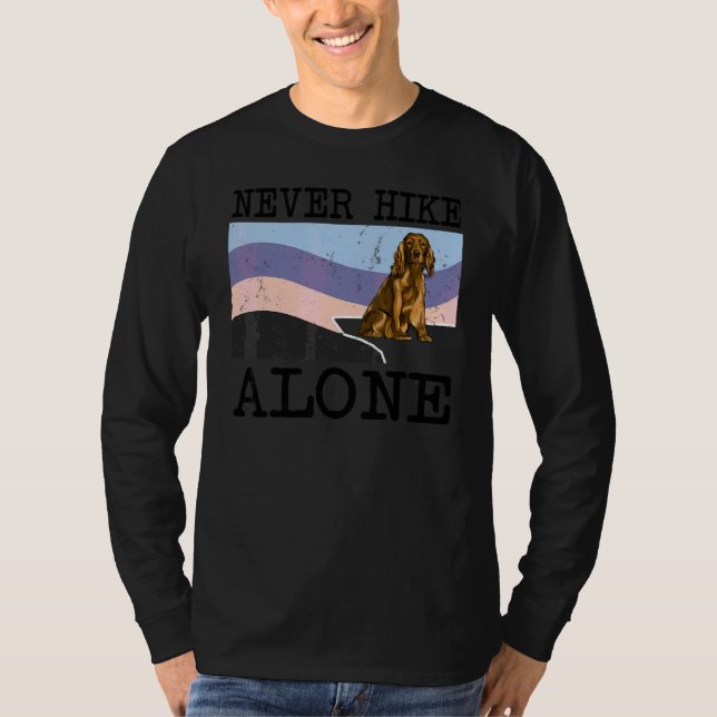 Camiseta Cocker Spaniel Nunca Caminhe Sozinho Trilha (Frente)