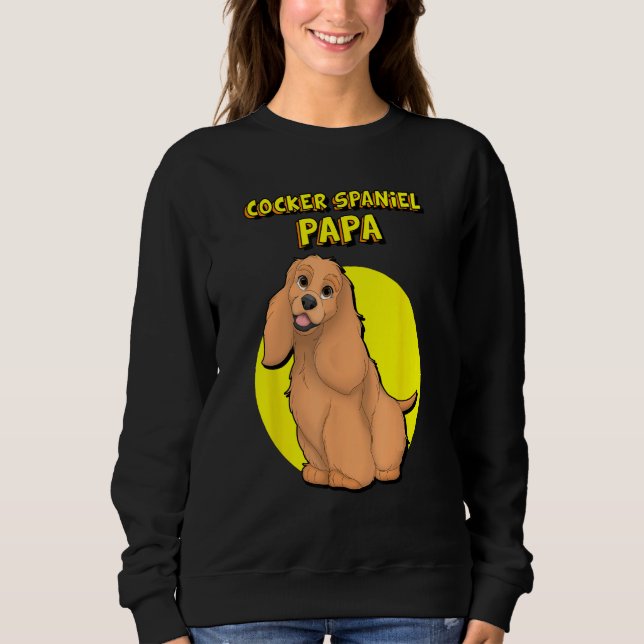 Camiseta Cocker Spaniel Papa Red Cocker Spaniel Dog Father (Frente)