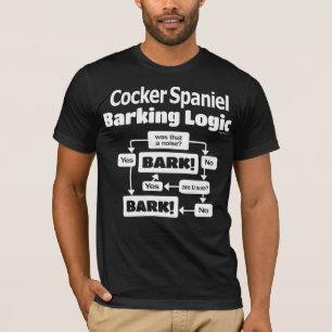 Camiseta Cocker spaniel que descasca a lógica