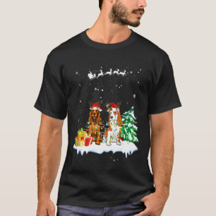 Camiseta Cocker Spaniel Reindeer Xmas Light Christmas Ornam