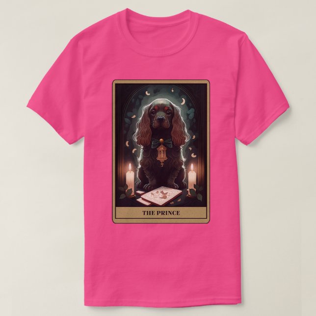Camiseta Cocker Spaniel Tarot (Frente do Design)