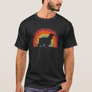Camiseta Cocker Spaniel Vintage Rainbow Men Mulheres