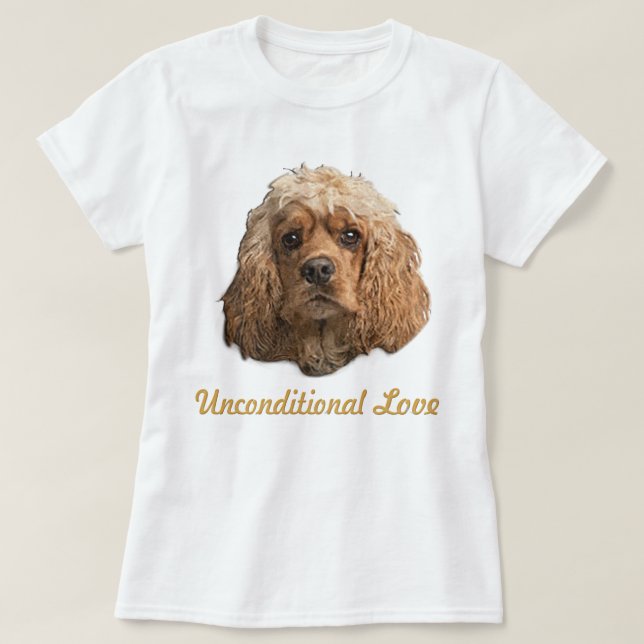 Camiseta cocker Spaniels (Frente do Design)