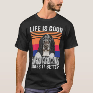 Camiseta Cocker Spaniels Ingleses Tornam Sua Vida Boa Vinta