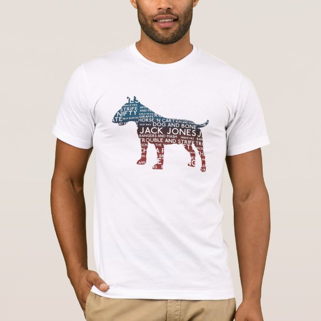 Camiseta Cockney Slang Bull Terrier TShirt (Frente)