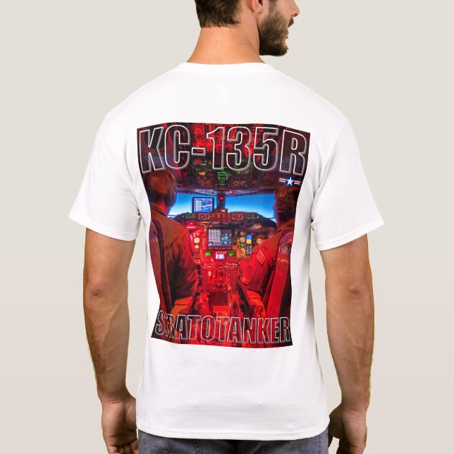 CAMISETA COCKPIT DO ESTRATOTANKER KC-135R (Verso)