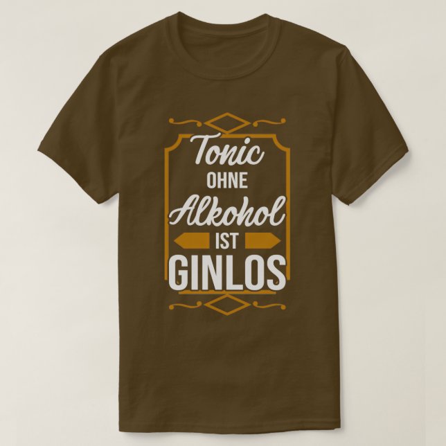 Camiseta cocktail de gin (Frente do Design)