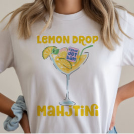Camiseta Cocktail Mahjong Lemon Drop Martini