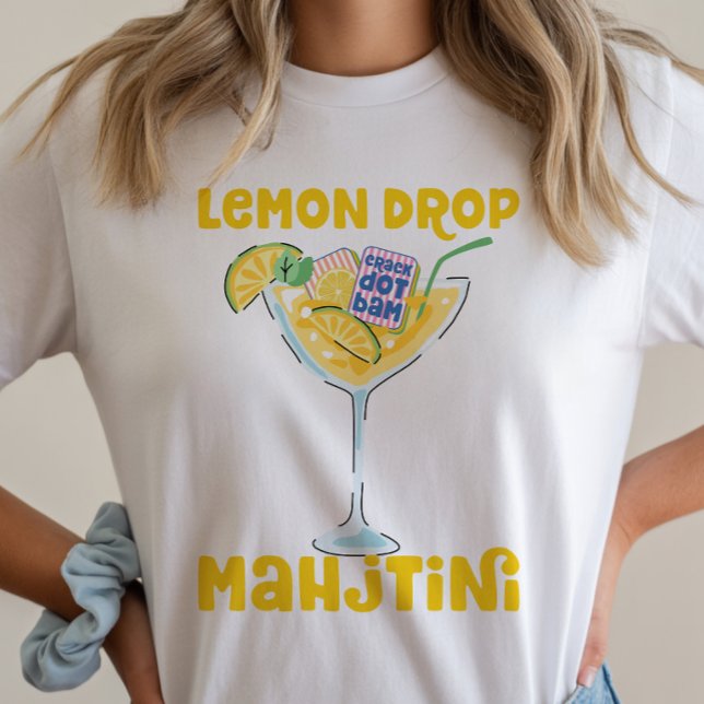 Camiseta Cocktail Mahjong Lemon Drop Martini (Criador carregado)