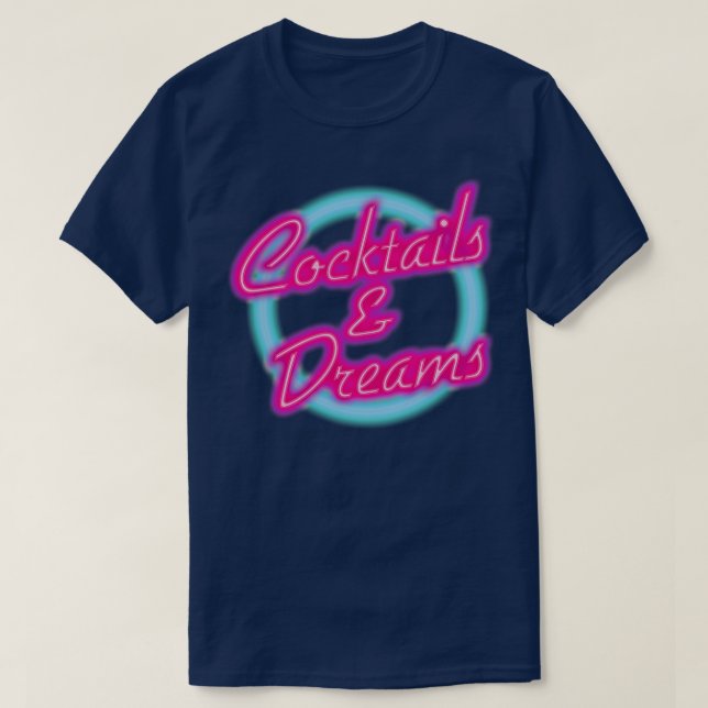 CAMISETA COCKTAILS E SONHOS (Frente do Design)