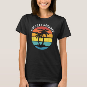 Camiseta Coco Cay Bahamas Palmeiras sunset (árvores de palm