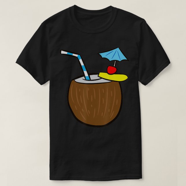 Camiseta Coco Cocktail Coconuts Leite Cocos de Verão (Frente do Design)