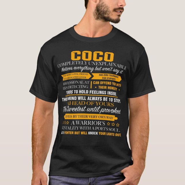 Camiseta COCO completamente inexplicável (Frente)